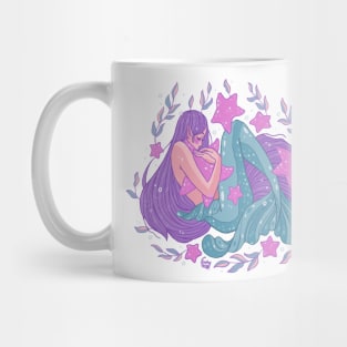 Starfish Mermaid Hugs Mug